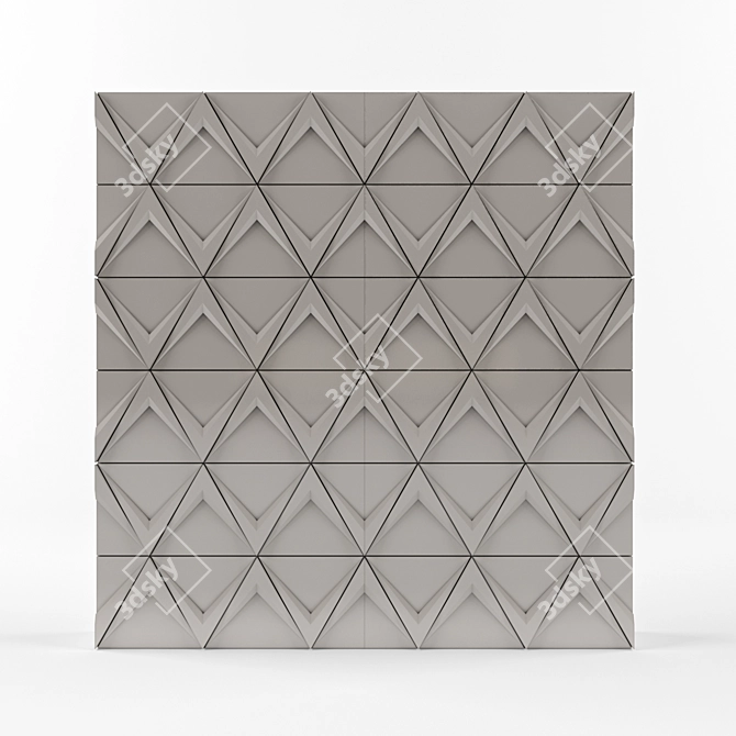 3D Wall Panel - Modern Home Decor 3D model image 2