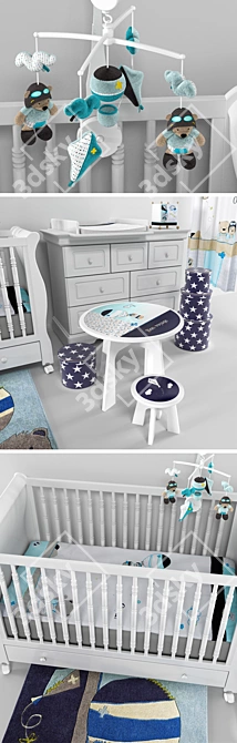 Sauthon Lazare: Baby Room Collection 3D model image 2