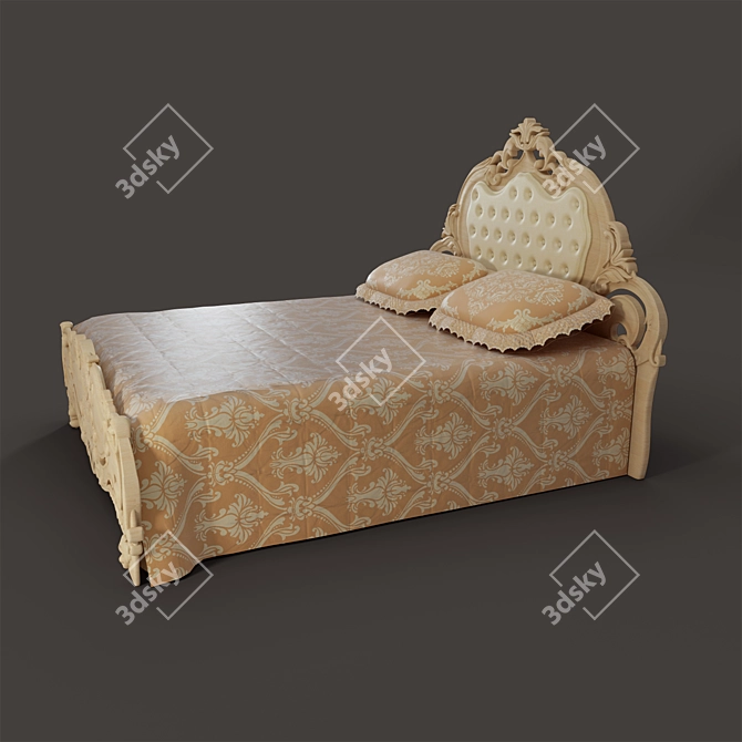 Olympia Silik Bed 3D model image 3