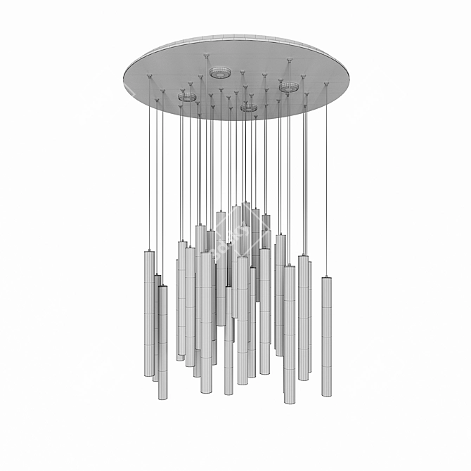 Polygons - 17,018 Pendant Light 3D model image 3