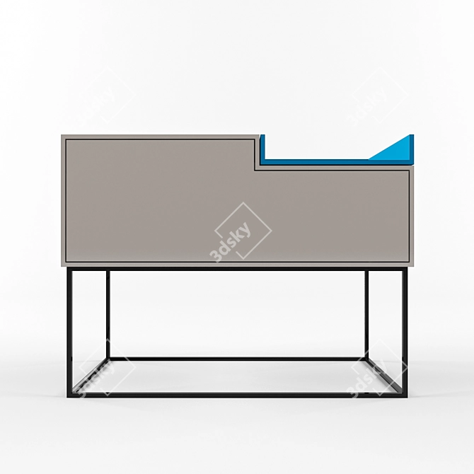 Modern Minimalist Sideboard 3D model image 1