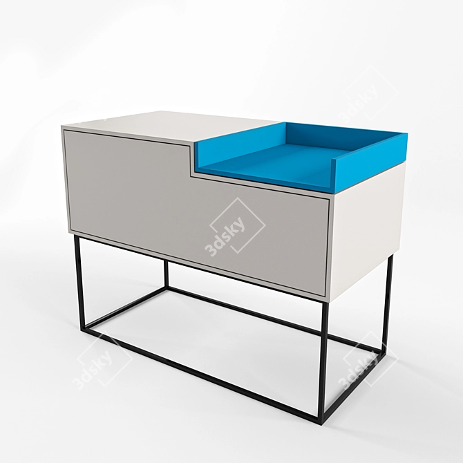 Modern Minimalist Sideboard 3D model image 2