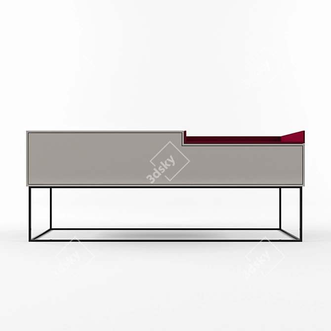 Sleek Minimalist Sideboard 3D model image 1