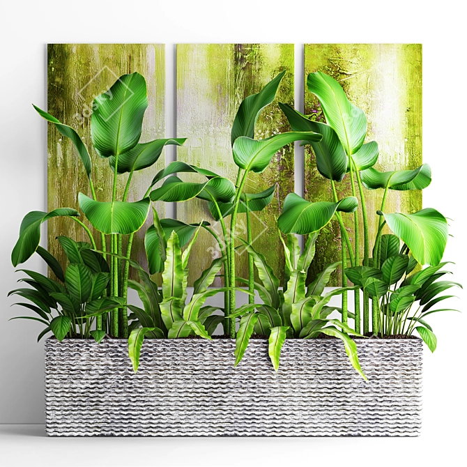 Potted Plant Collection: 16 Varieties 3D model image 1