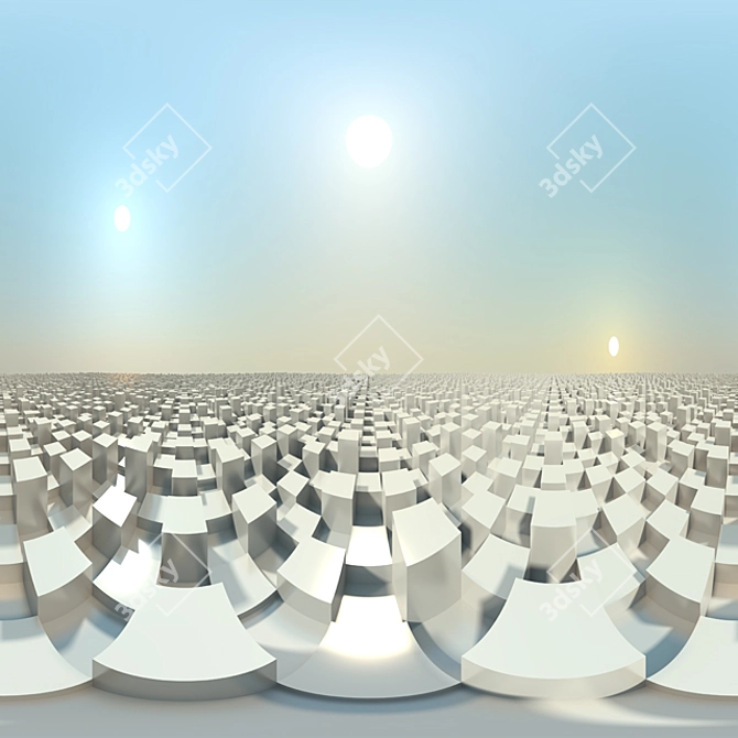 Triple Sun Light Pack 3D model image 2