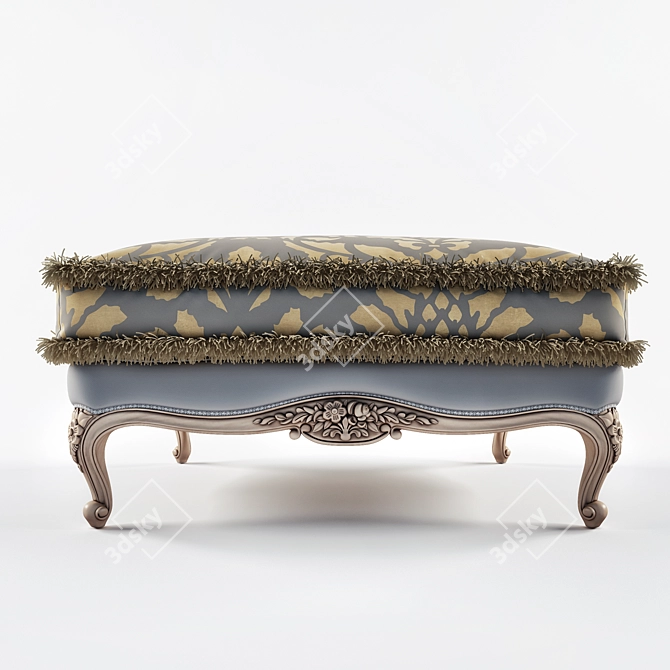 Luxury Bruno Zampa Aurea Pouf 3D model image 2