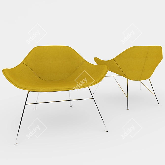 Sleek Office Lounge Chair: Pablo 3D model image 1