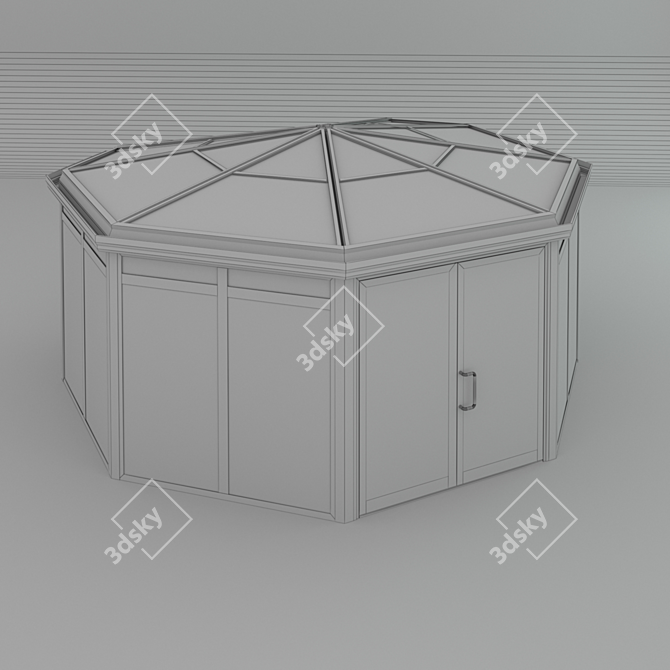 Winter Garden Corner Segment - CMC 50 MODUS 3D model image 3