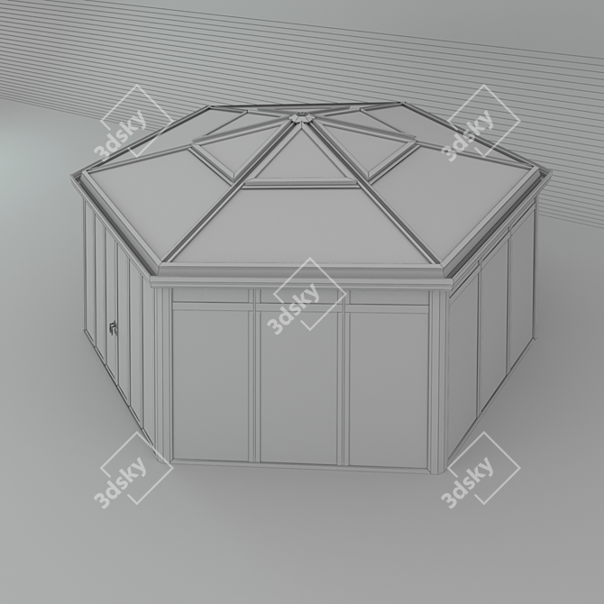 Wintergarden 16: CMC 50 MODUS. Detached, Six-Skylight Roof Tent 3D model image 3