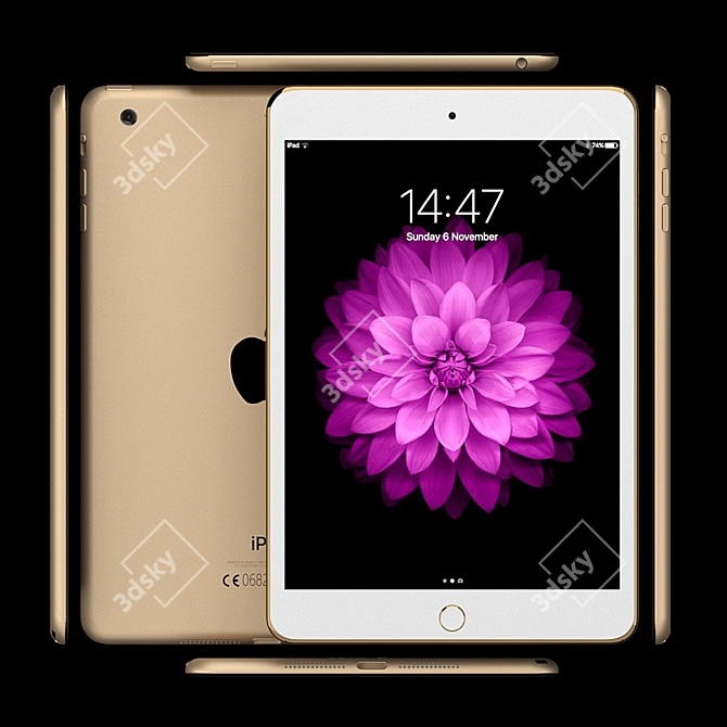 Compact and Powerful: Apple iPad Mini 3D model image 2