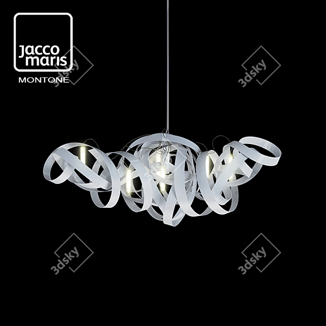 Elegant Montone Chandelier: Designed by Jacco Maris 3D model image 1