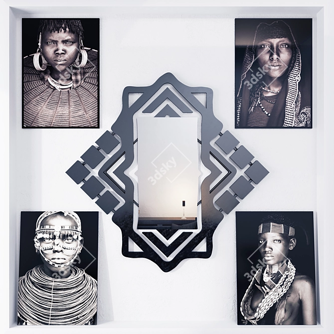 Tribal Visions: Photos & Mirror 3D model image 1