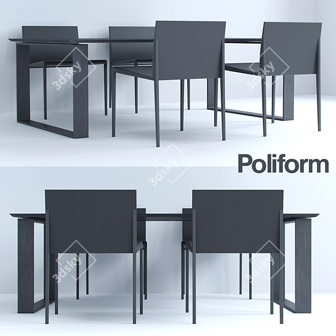 Poliform Tavoli: Sleek and Stylish Tables for Every Space 3D model image 1