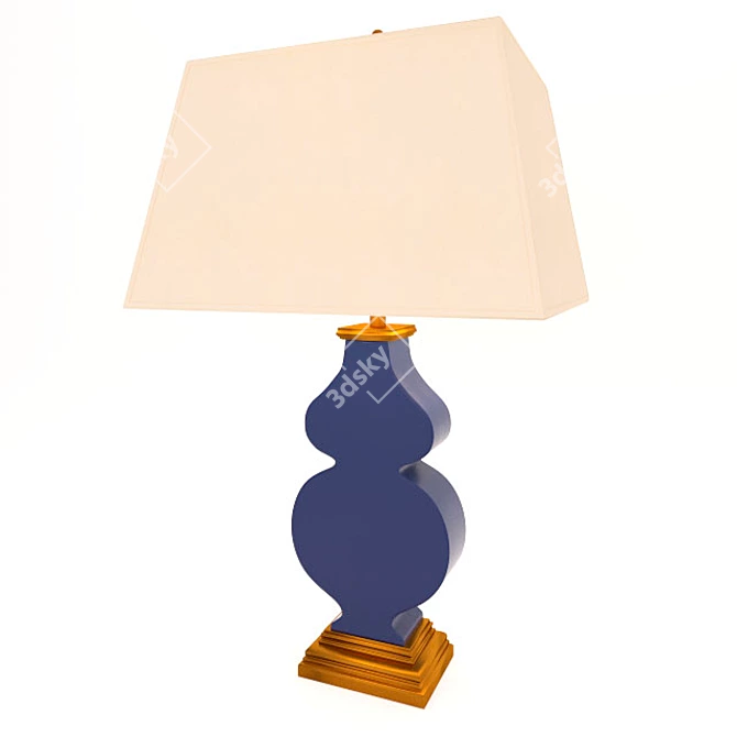 Elegant Table Lamp | Visual Comfort AH3063MB-NP 3D model image 2