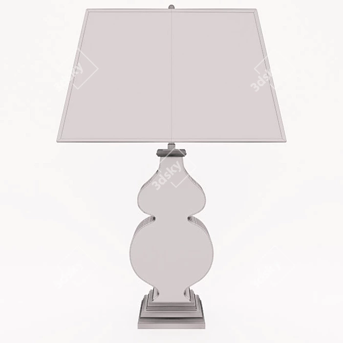 Elegant Table Lamp | Visual Comfort AH3063MB-NP 3D model image 3