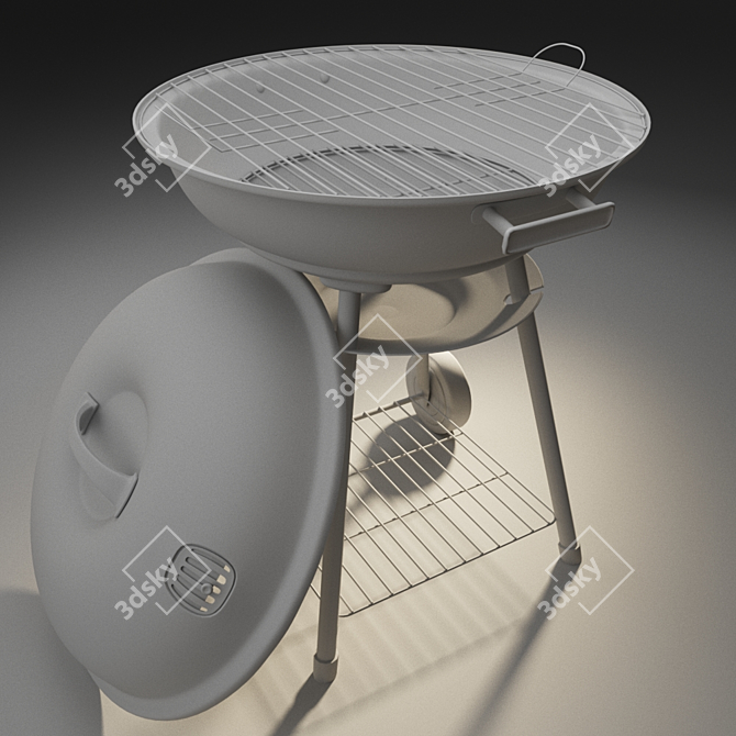 Portable Grill: Perfect for Outdoor Relaxation 3D model image 3