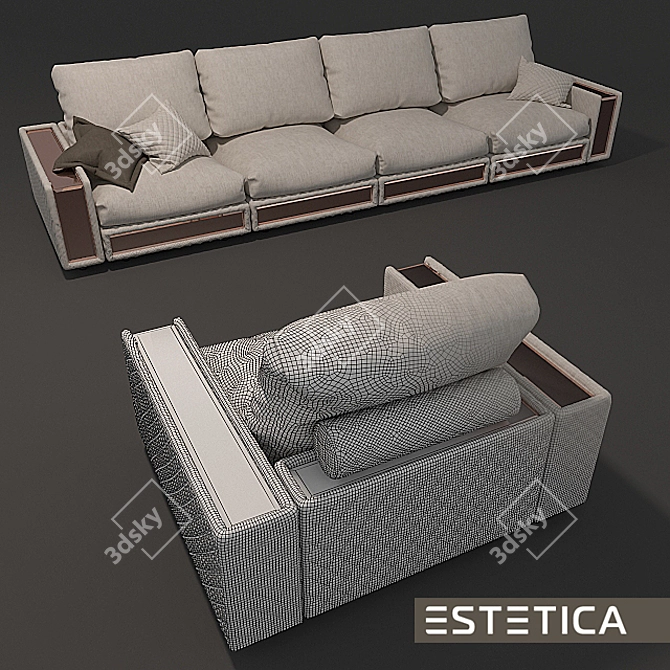 ESTETICA Miami Lux Sofa & Armchair 3D model image 3