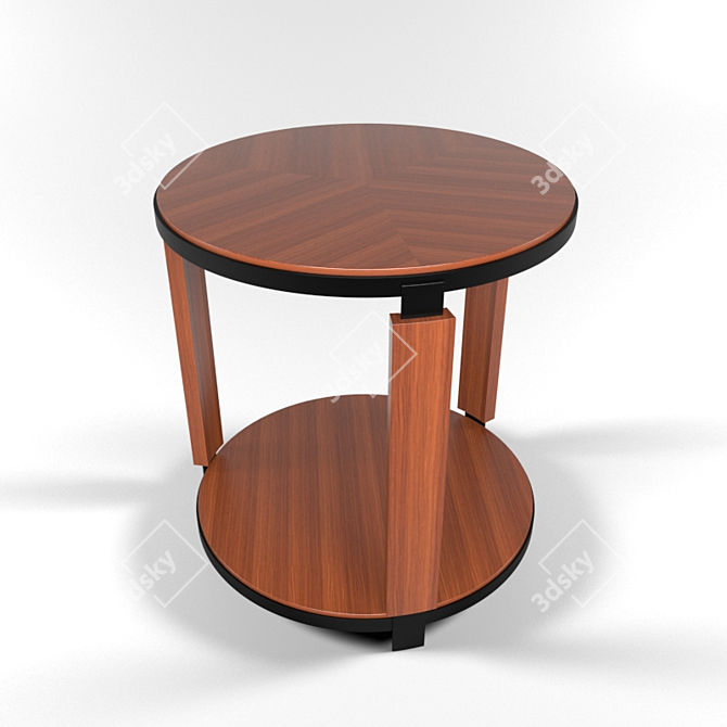 Sleek Contemporary Table 3D model image 1