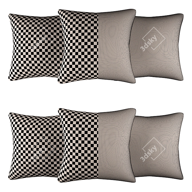 Cozy Comfort 12-Piece Pillow Set 3D model image 2