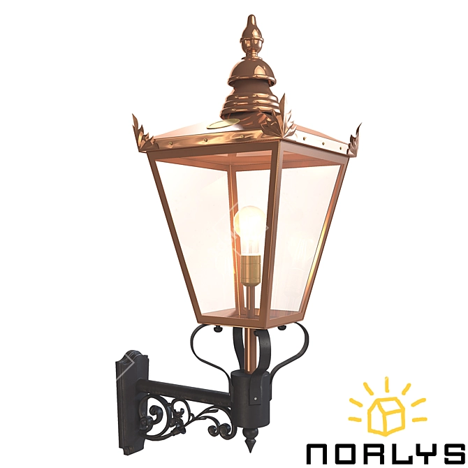 Norlys 954CO Chelsea Outdoor Wall Light 3D model image 1