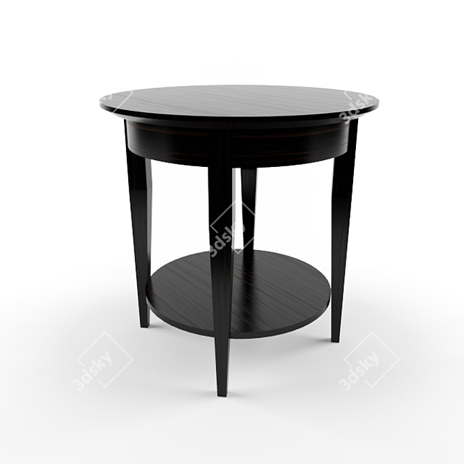 Modern Steel Coffee Table 3D model image 1