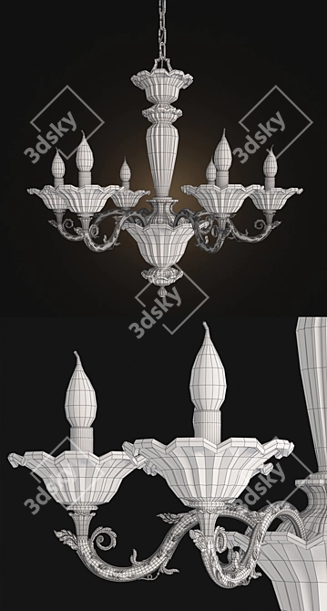 Possoni_4795-6 Italian Chandelier 3D model image 3