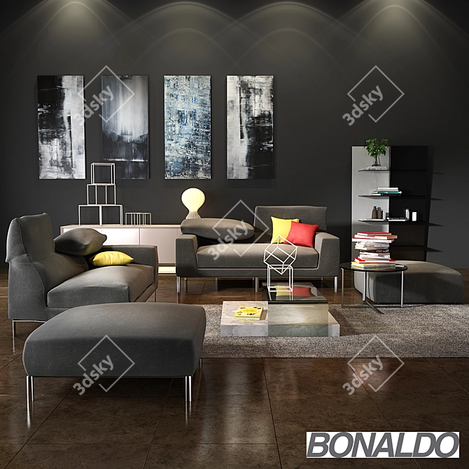 Modern and Chic Bonaldo Vita Collection 3D model image 1