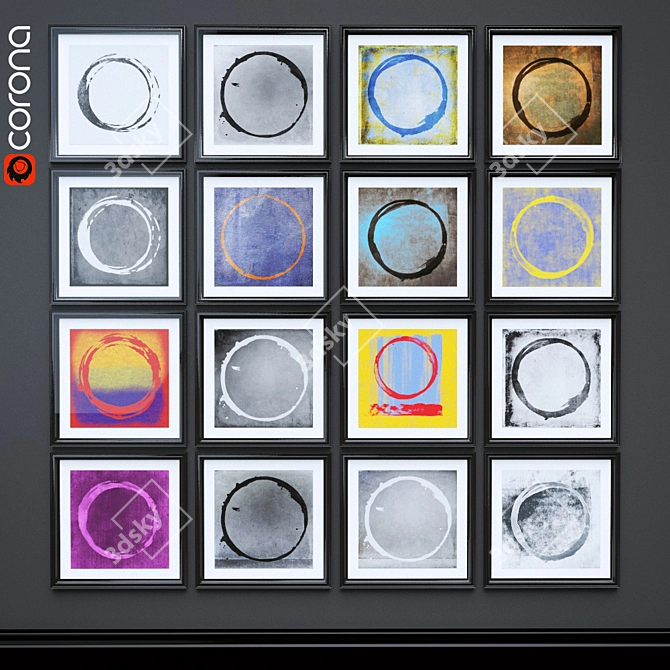 Enso Paintings: Minimalistic Masterpieces by Julie Niemela 3D model image 1