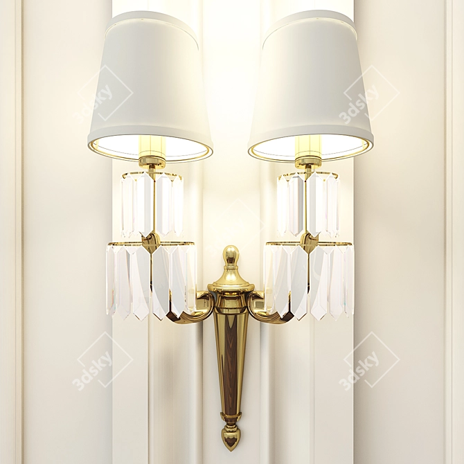 Elegant Wall Sconce & Stylish Console 3D model image 3