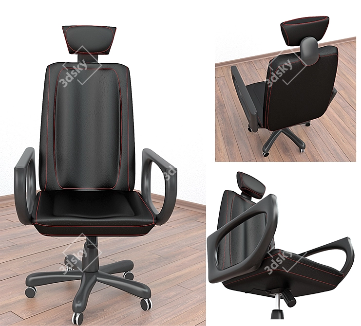 Ergonomic Office Computer Chair 3D model image 2