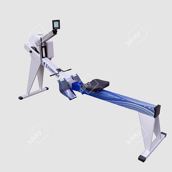 Ultimate Concept2 Rower 3D model image 1
