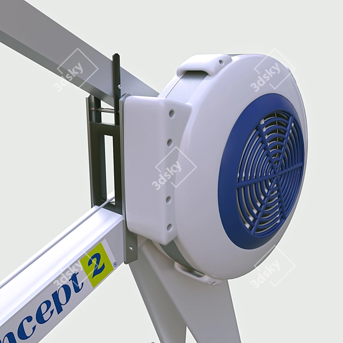 Ultimate Concept2 Rower 3D model image 2