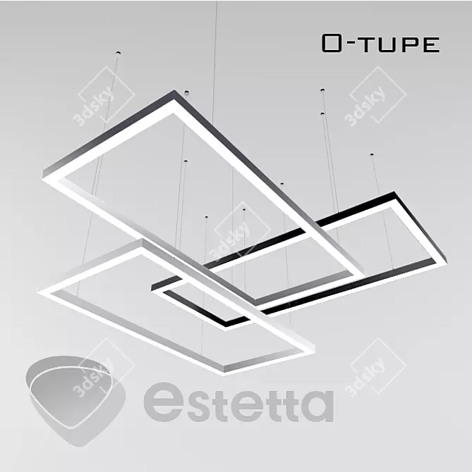 Modern LED Pendant Lights - O-tupe 3D model image 1