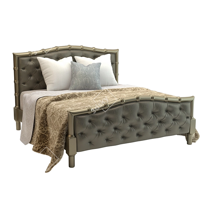 Chaddock Mallory Square Bed: Sleek and Stylish Comfort 3D model image 1