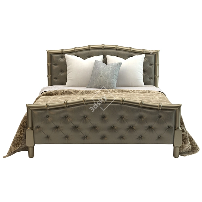 Chaddock Mallory Square Bed: Sleek and Stylish Comfort 3D model image 2