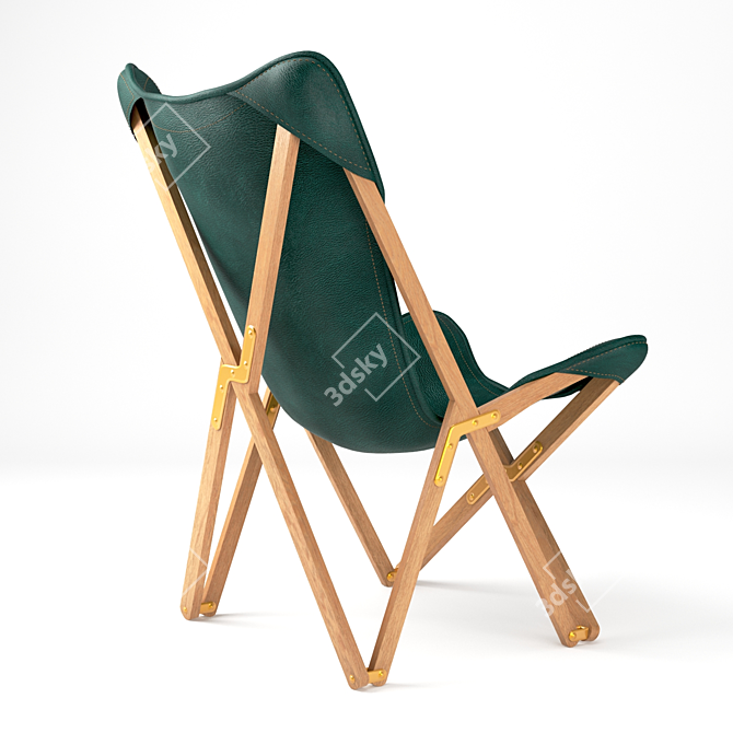 Genuine Leather Emy Chair 3D model image 3