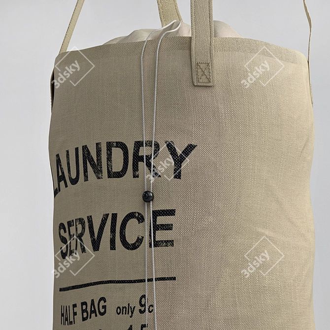 Laundry Basket Bag - H&M 3D model image 2