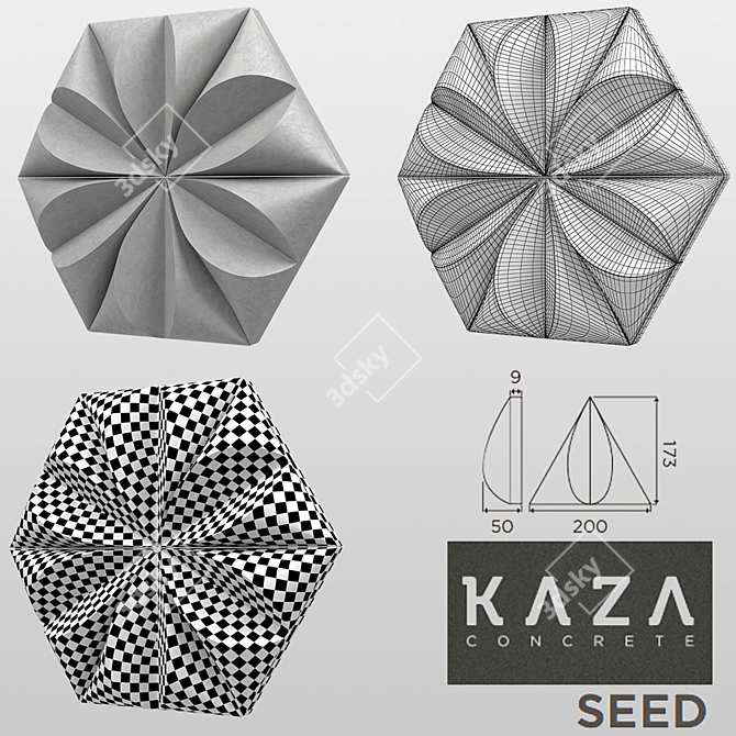 KAZA SEED Wall Decor 3D model image 3