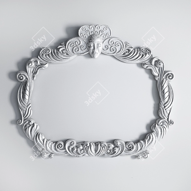 Glambaroque Mirror Frame 3D model image 1