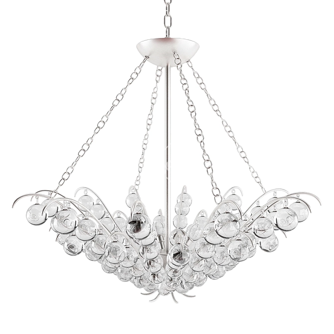 Elegant Quantum Chandelier: Illuminate with Style! 3D model image 1