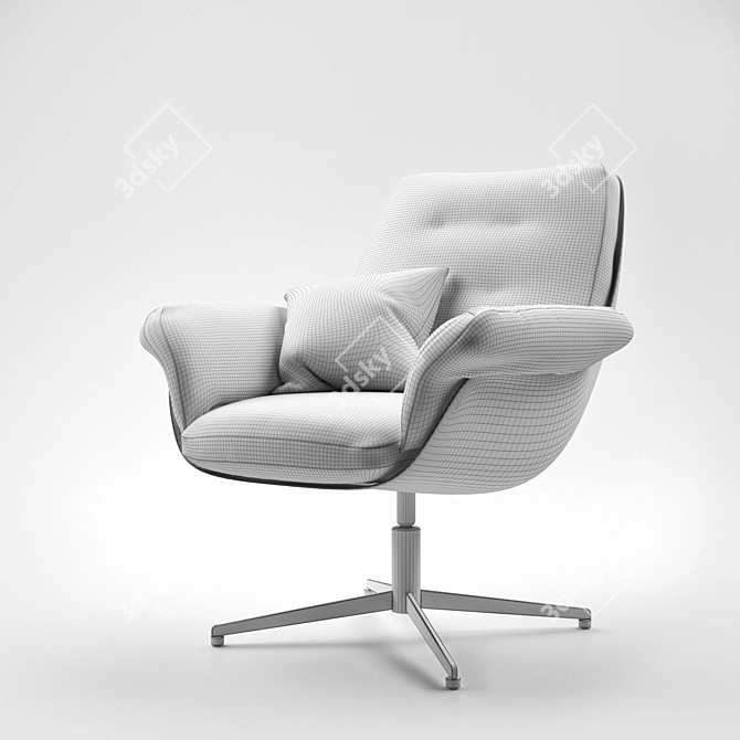 Feathered Comfort: Softbird Chair 3D model image 2