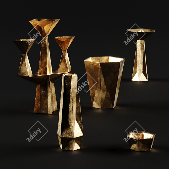 Tom Dixon Gem Decor: Exquisite Elegance 3D model image 1