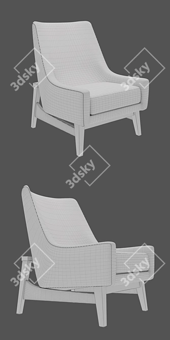 Marquis Libby: Stylish Armchair for Modern Living 3D model image 3