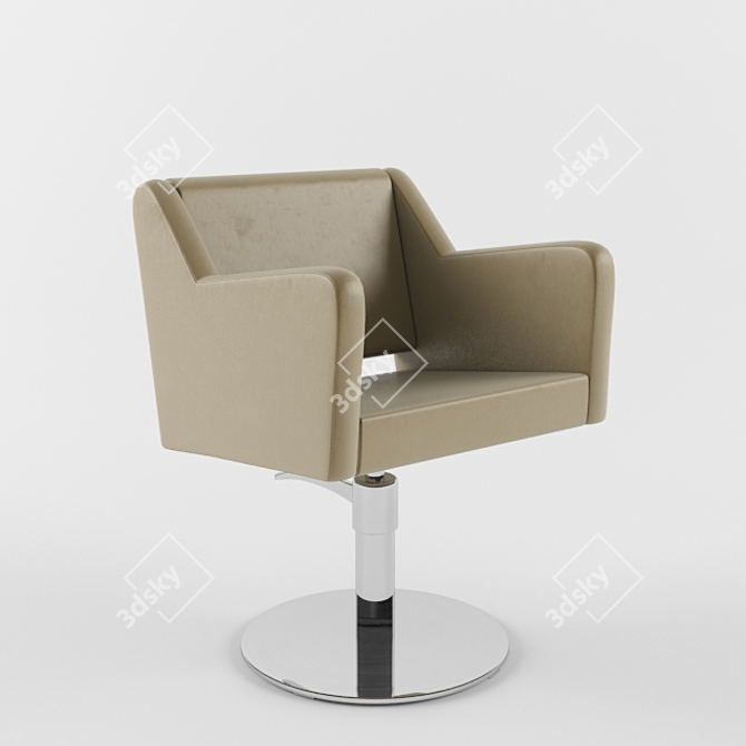 Elegant Comfort Philosophy Chair 3D model image 1