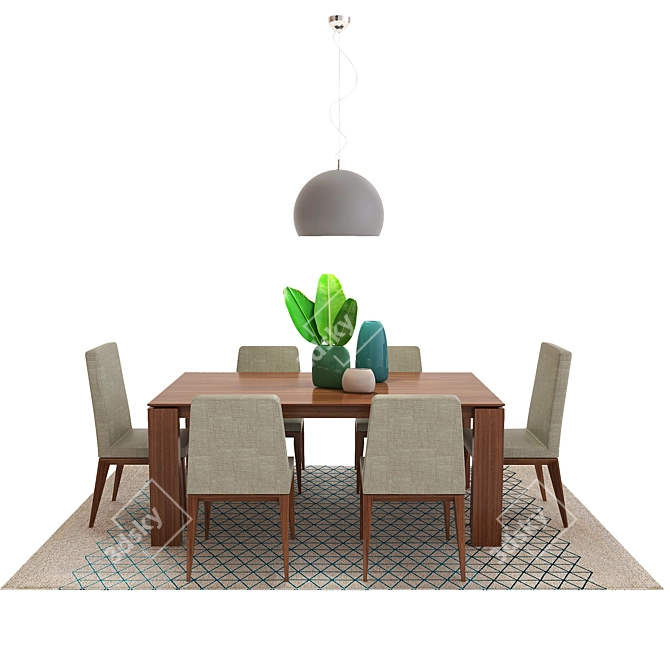 Modern Calligaris Furniture Set 3D model image 1