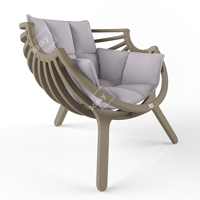 Artistic C1 Chair: Complex Beauty 3D model image 1