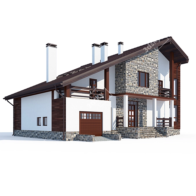 Minimalist Dream Home 3D model image 1