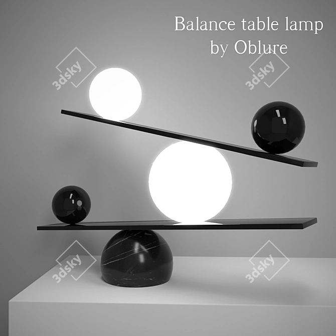 Harmony: Victor Castanera's Balance Lamp 3D model image 1