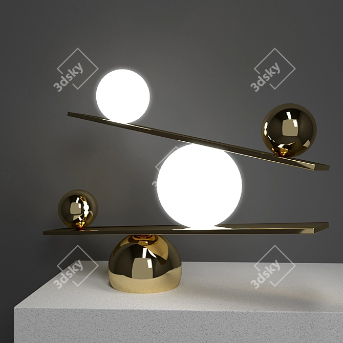 Harmony: Victor Castanera's Balance Lamp 3D model image 2
