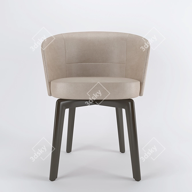 Minotti Amelie Chair 3D model image 2
